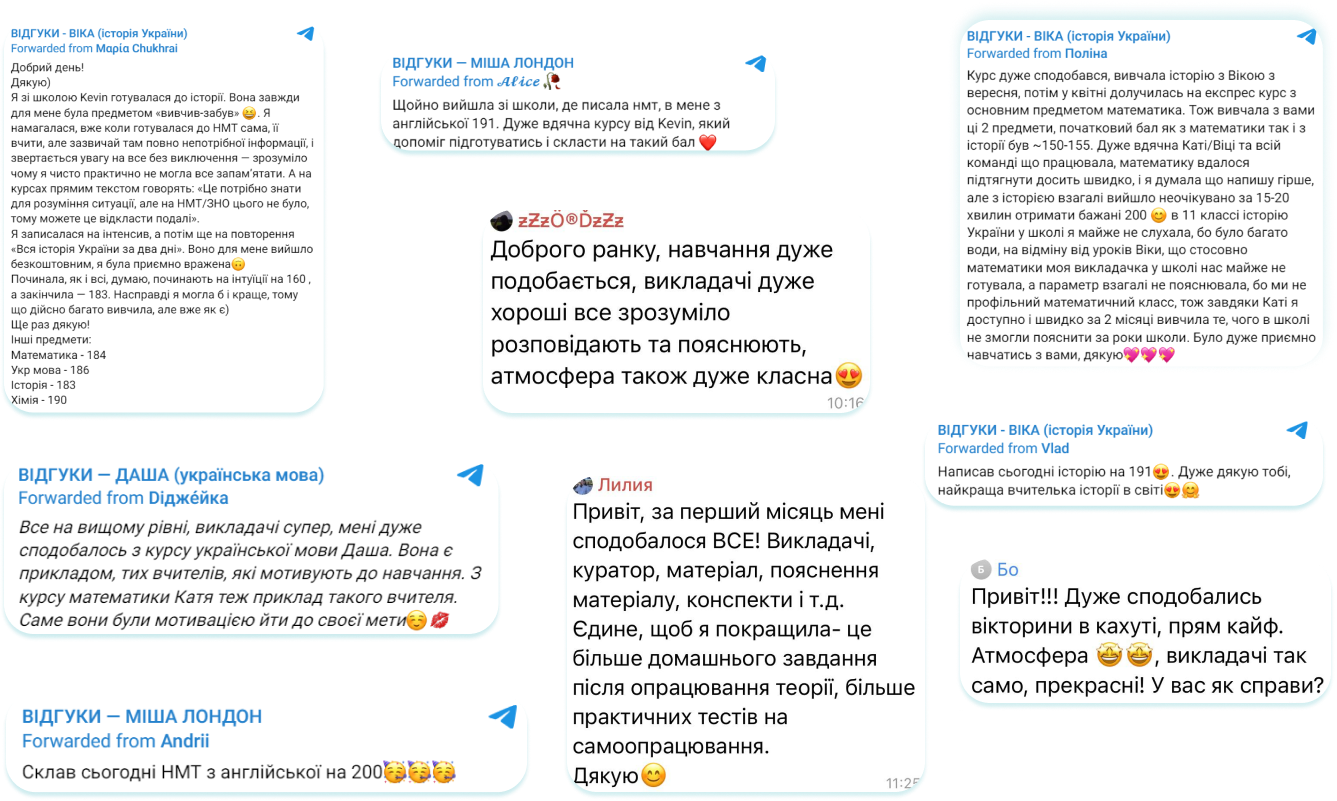 Відгуки учнів